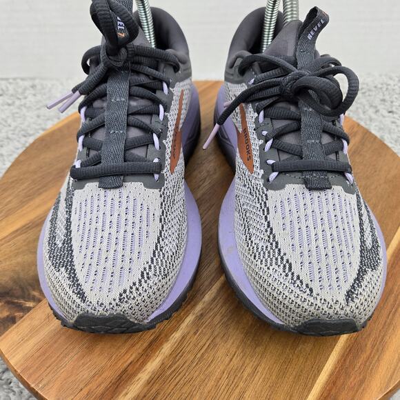 Brooks Womens 6.5B Revel 7 Lavender Ebony Alloy Athletic Gym Daily Running Shoe - Picture 6 of 12